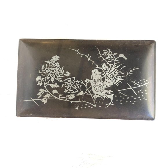 Vintage Chinese Lacquer Box, Men's Jewelry Storage - Picture 14 of 15